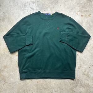 Pine Green Polo Ralph Lauren Sweatshirt Crewneck Size XXL
